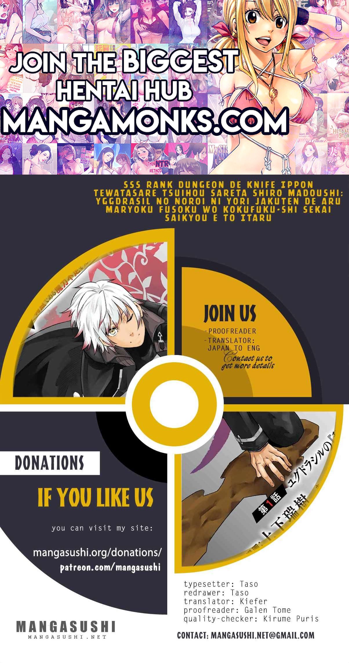 A White Mage Who Was Exiled After Being Handed A Knife In An Sss Rank Dungeon. Due To The Curse Of Yggdrasil, He Overcame His Weak Point, Lack Of Magical Power, And Became The Strongest In The World. chapter 9.2 page 1