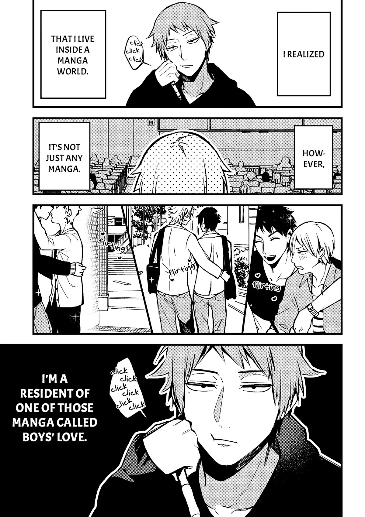 A World Where Everything Definitely Becomes BL vs. The Man Who Definitely Doesn't Want To Be In A BL chapter 1 page 2