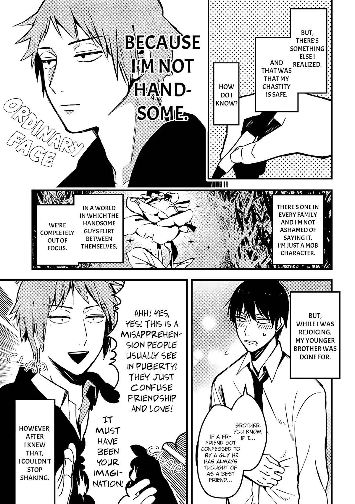 A World Where Everything Definitely Becomes BL vs. The Man Who Definitely Doesn't Want To Be In A BL chapter 1 page 4