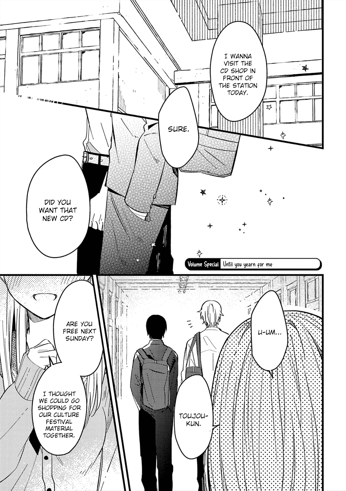 A World Where Everything Definitely Becomes BL vs. The Man Who Definitely Doesn't Want To Be In A BL chapter 19.5 page 1