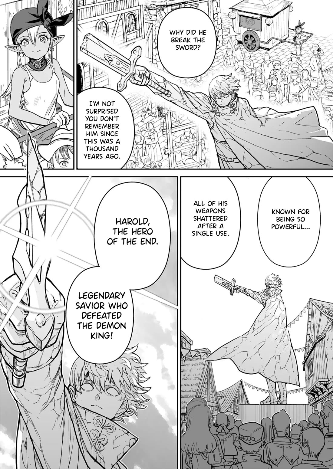 Abandoned: The Hero Who's So Strong He Breaks Every Weapon and the Elf Weaponsmith chapter 1 page 11