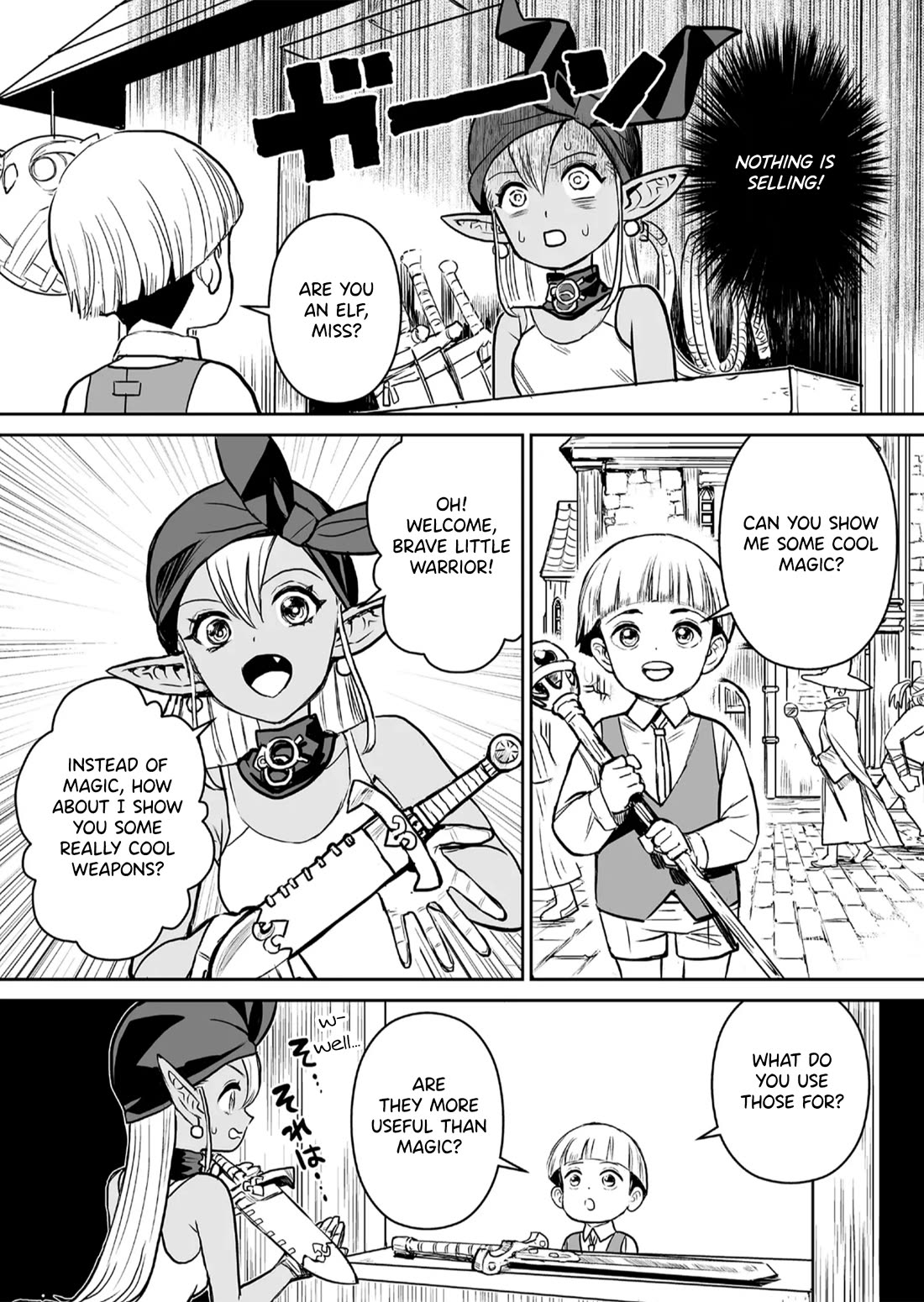 Abandoned: The Hero Who's So Strong He Breaks Every Weapon and the Elf Weaponsmith chapter 1 page 14