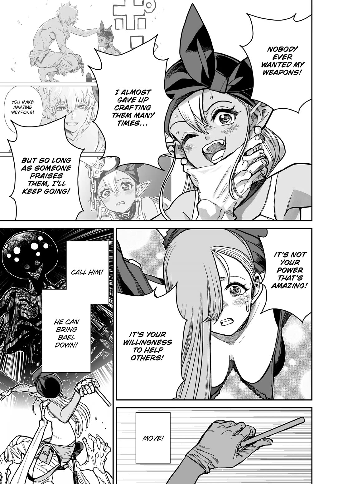 Abandoned: The Hero Who's So Strong He Breaks Every Weapon and the Elf Weaponsmith chapter 10 page 13