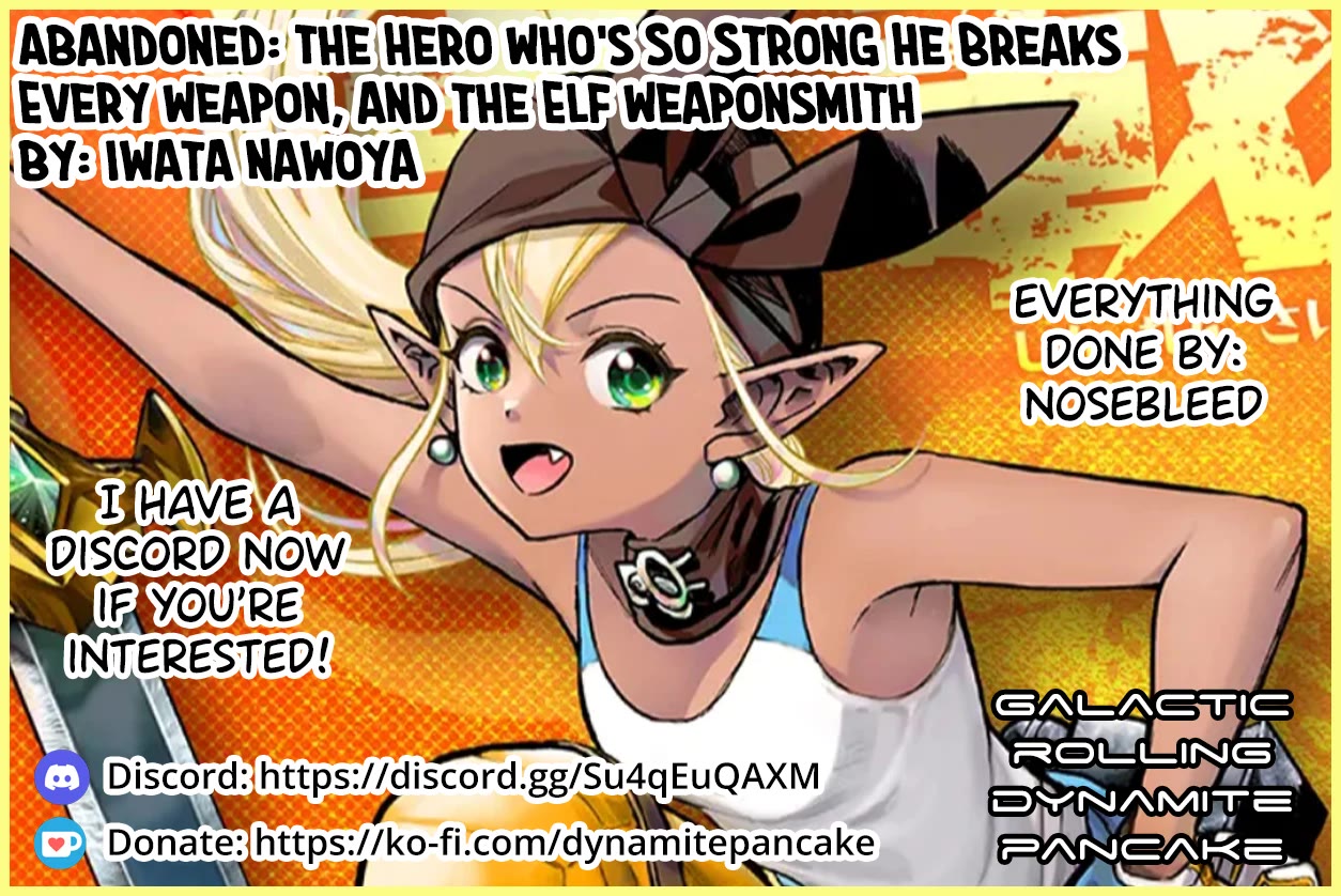 Abandoned: The Hero Who's So Strong He Breaks Every Weapon and the Elf Weaponsmith chapter 14 page 16