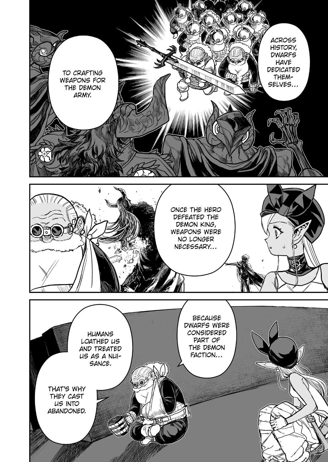 Abandoned: The Hero Who's So Strong He Breaks Every Weapon and the Elf Weaponsmith chapter 17 page 14