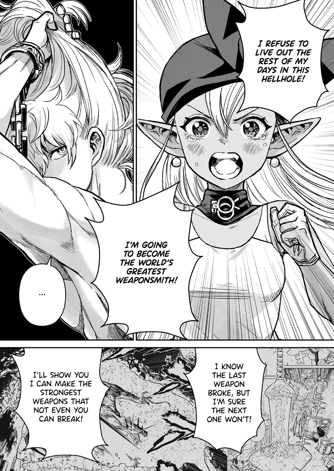 Abandoned: The Hero Who's So Strong He Breaks Every Weapon and the Elf Weaponsmith chapter 2 page 11