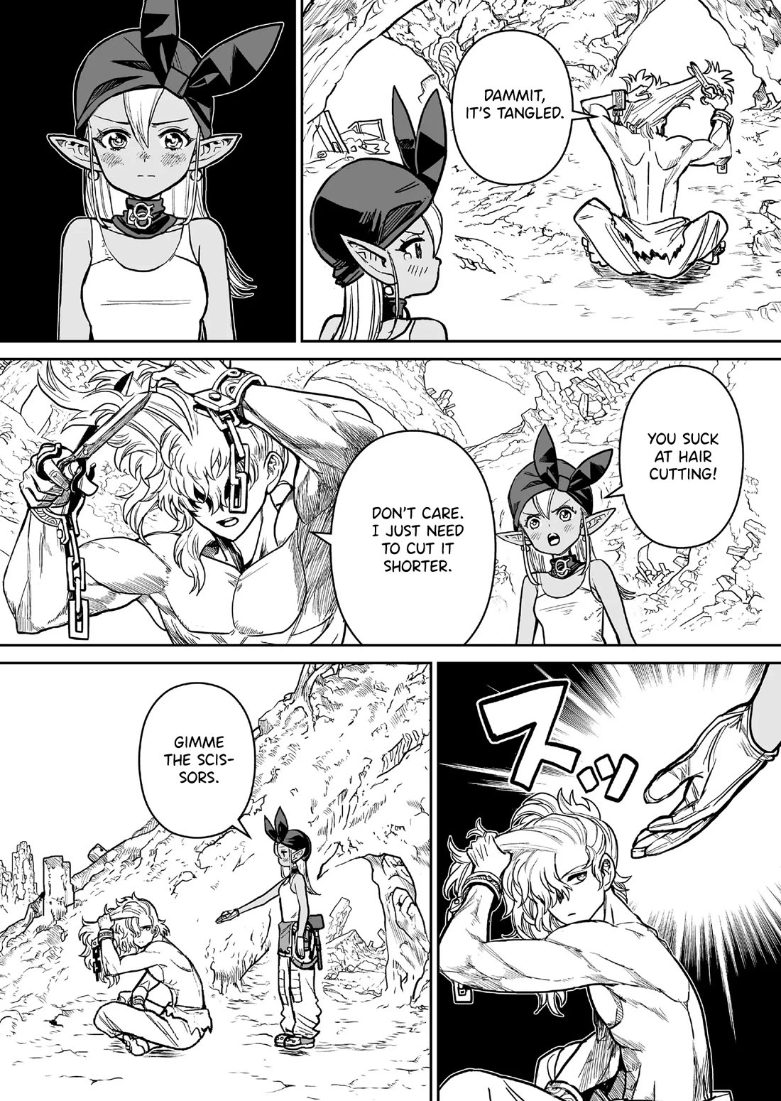 Abandoned: The Hero Who's So Strong He Breaks Every Weapon and the Elf Weaponsmith chapter 2 page 12