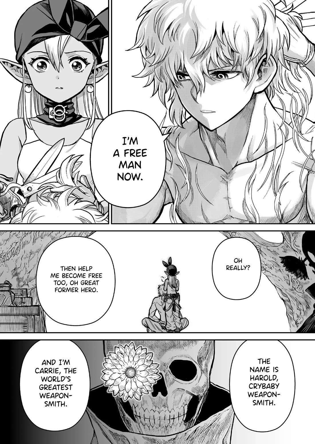 Abandoned: The Hero Who's So Strong He Breaks Every Weapon and the Elf Weaponsmith chapter 2 page 14