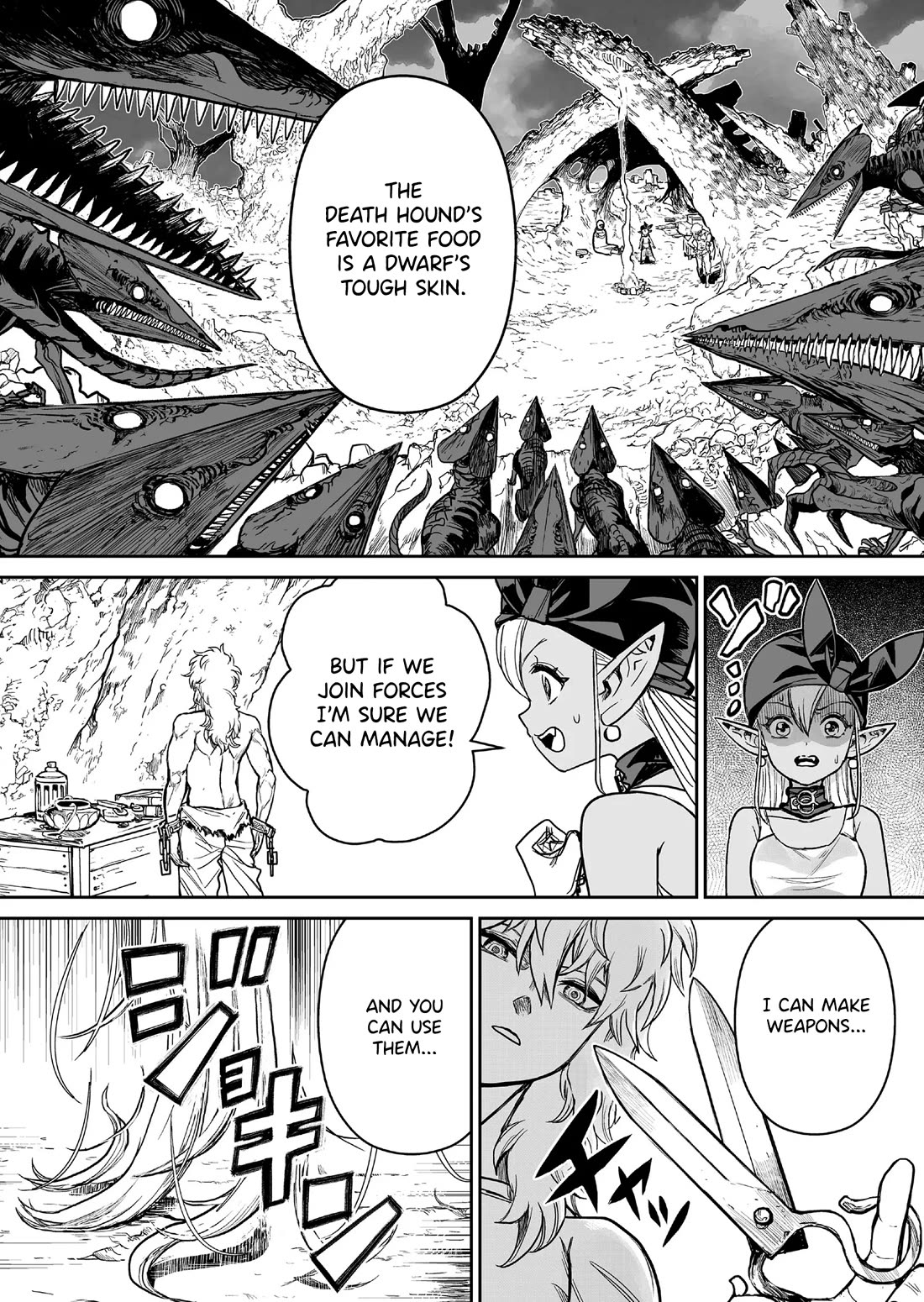 Abandoned: The Hero Who's So Strong He Breaks Every Weapon and the Elf Weaponsmith chapter 2 page 8