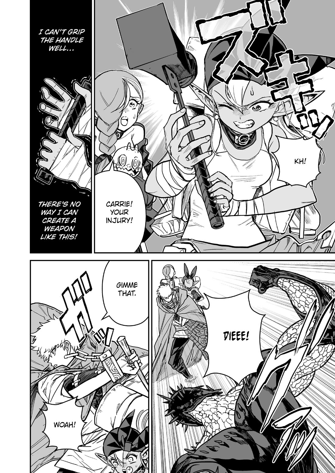 Abandoned: The Hero Who's So Strong He Breaks Every Weapon and the Elf Weaponsmith chapter 23 page 10