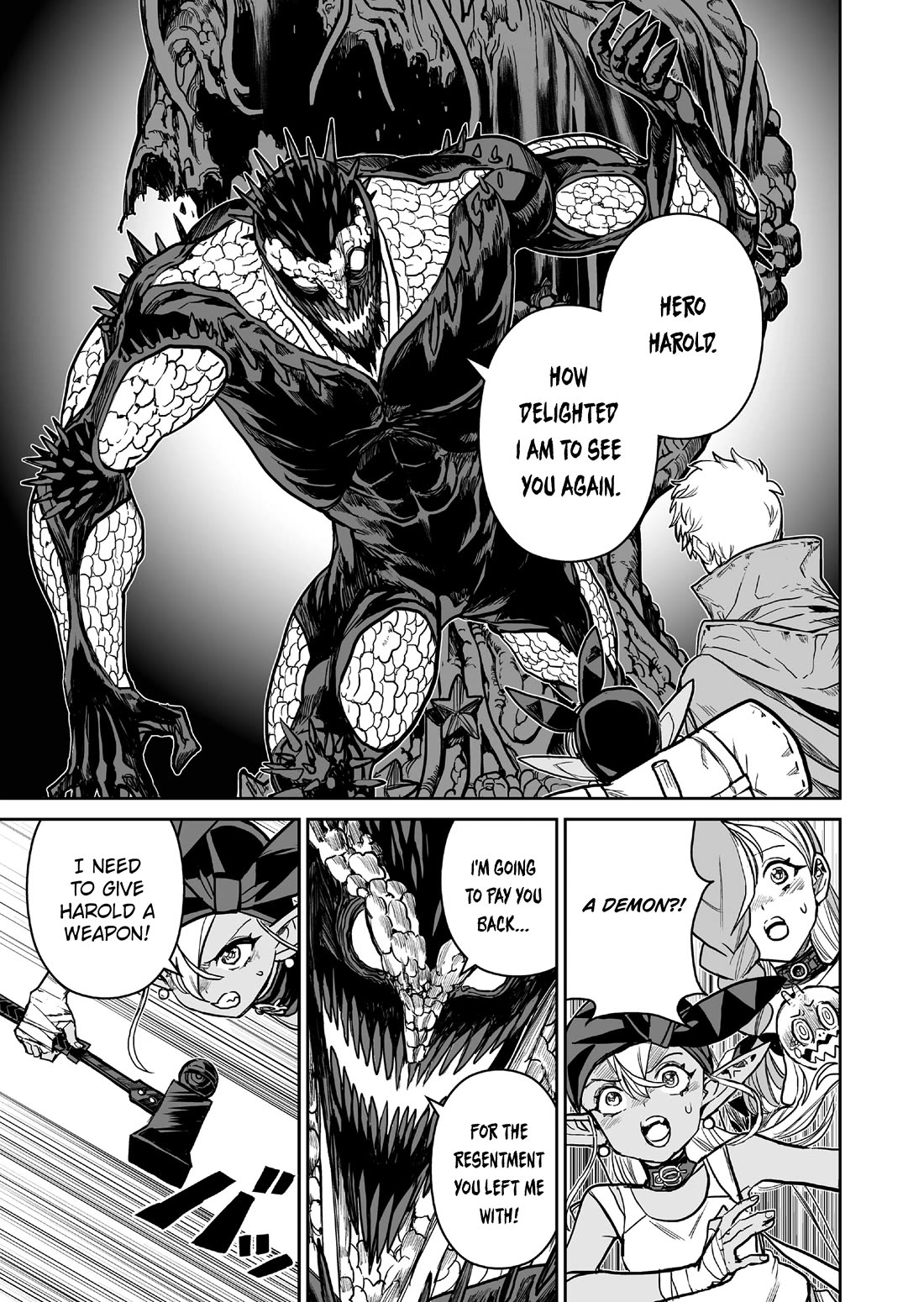 Abandoned: The Hero Who's So Strong He Breaks Every Weapon and the Elf Weaponsmith chapter 23 page 9