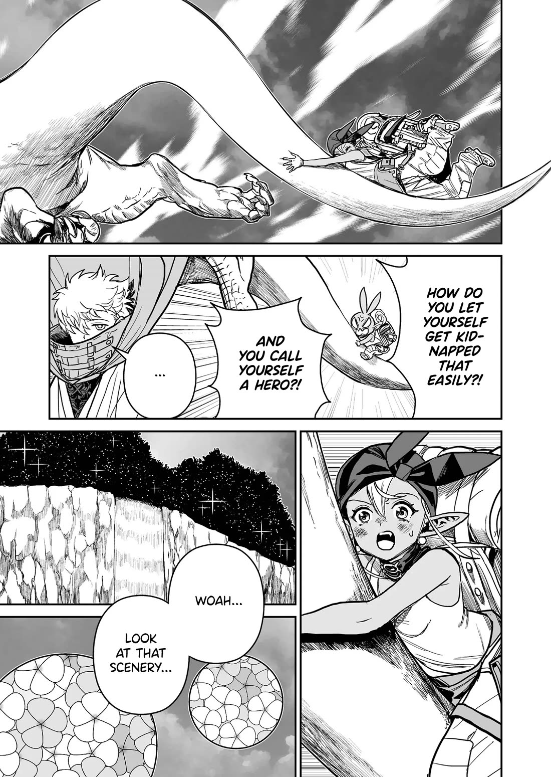 Abandoned: The Hero Who's So Strong He Breaks Every Weapon and the Elf Weaponsmith chapter 3 page 3