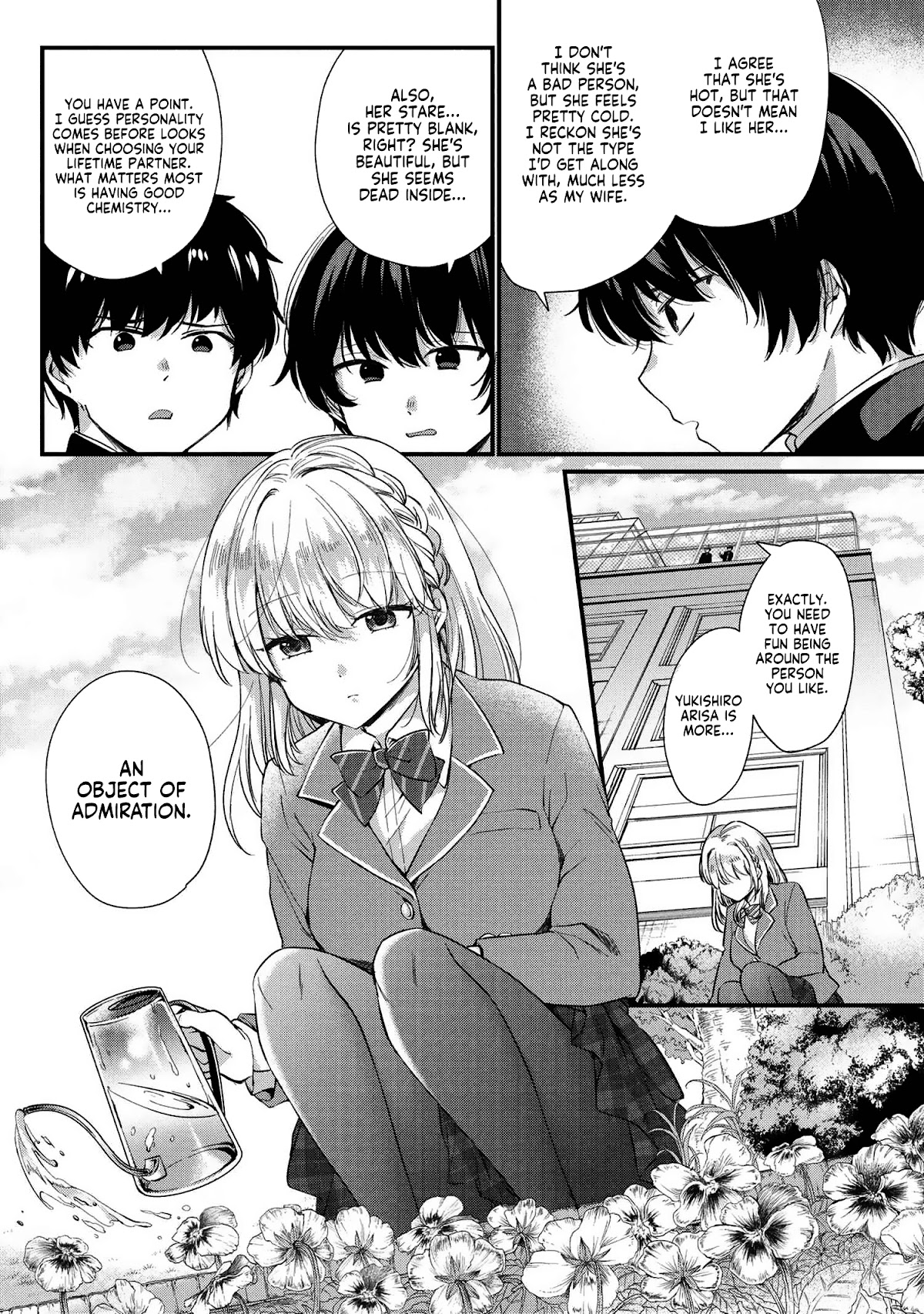 About that time I didn't want to have a matchmaking interview, so I set some impossible conditions and then my classmate showed up chapter 1 page 11