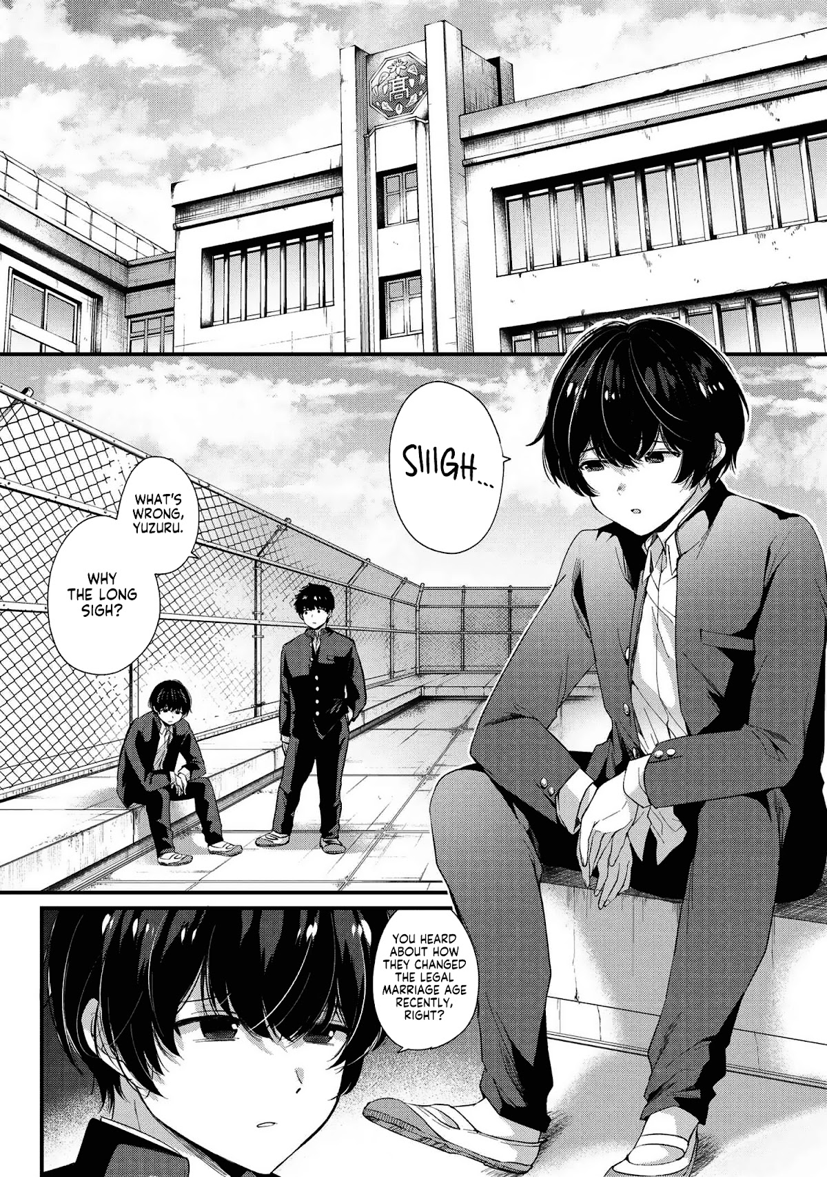 About that time I didn't want to have a matchmaking interview, so I set some impossible conditions and then my classmate showed up chapter 1 page 3