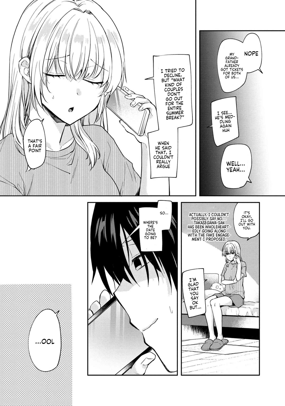 About that time I didn't want to have a matchmaking interview, so I set some impossible conditions and then my classmate showed up chapter 10.1 page 14