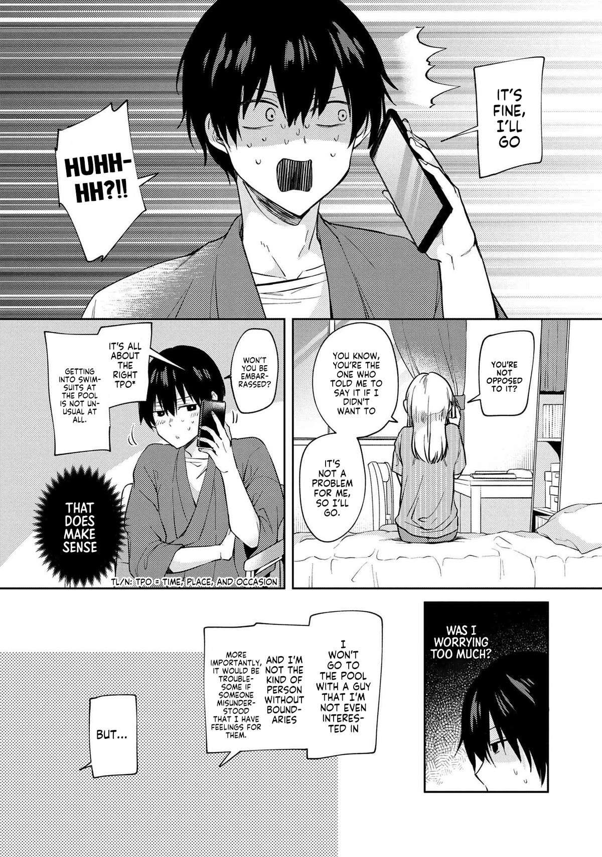 About that time I didn't want to have a matchmaking interview, so I set some impossible conditions and then my classmate showed up chapter 10.1 page 18