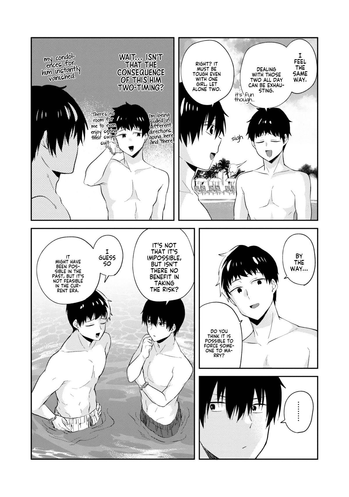 About that time I didn't want to have a matchmaking interview, so I set some impossible conditions and then my classmate showed up chapter 10.4 page 15