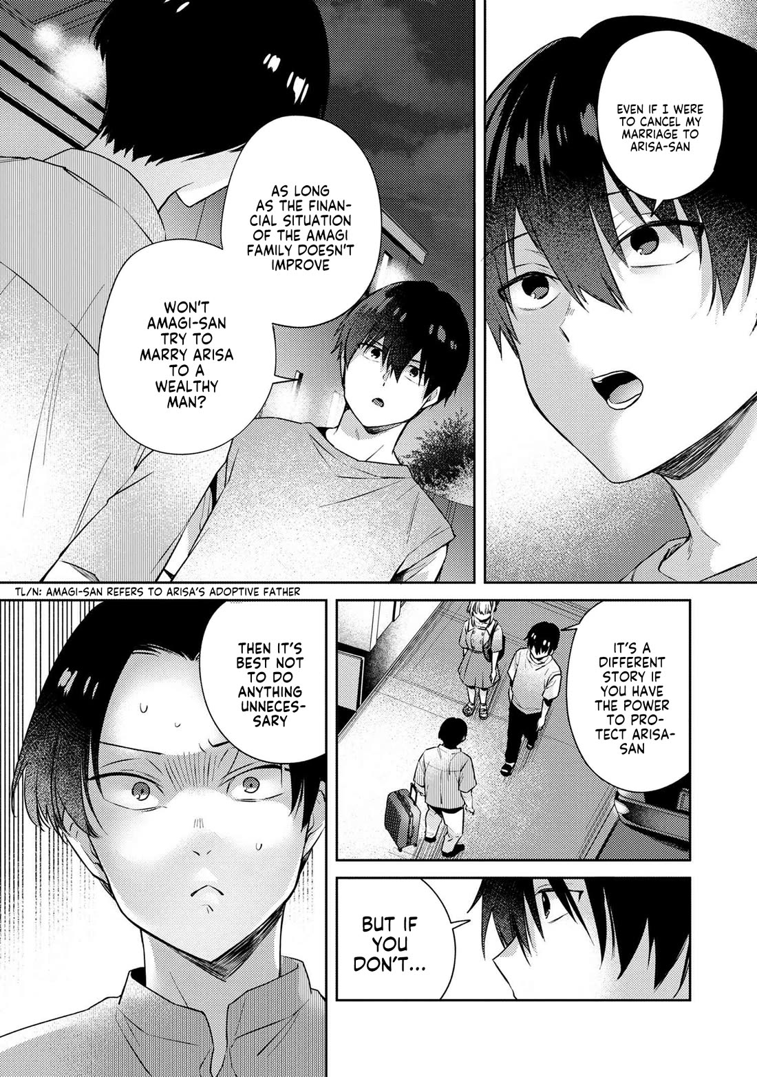 About that time I didn't want to have a matchmaking interview, so I set some impossible conditions and then my classmate showed up chapter 10.6 page 14