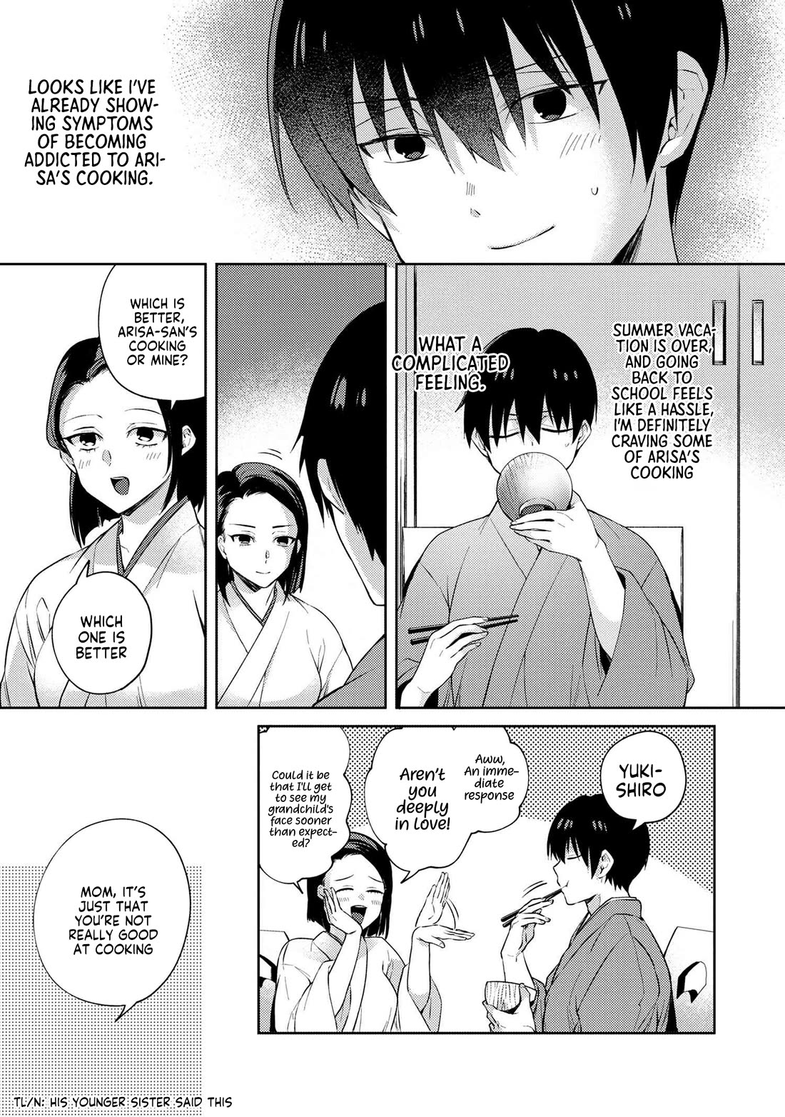 About that time I didn't want to have a matchmaking interview, so I set some impossible conditions and then my classmate showed up chapter 10.6 page 19