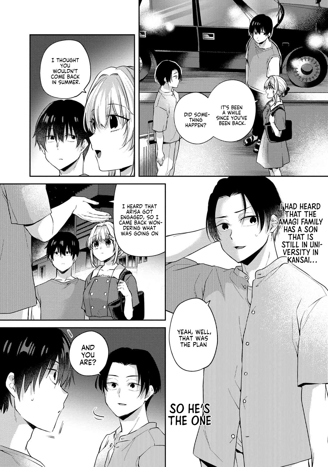 About that time I didn't want to have a matchmaking interview, so I set some impossible conditions and then my classmate showed up chapter 10.6 page 3