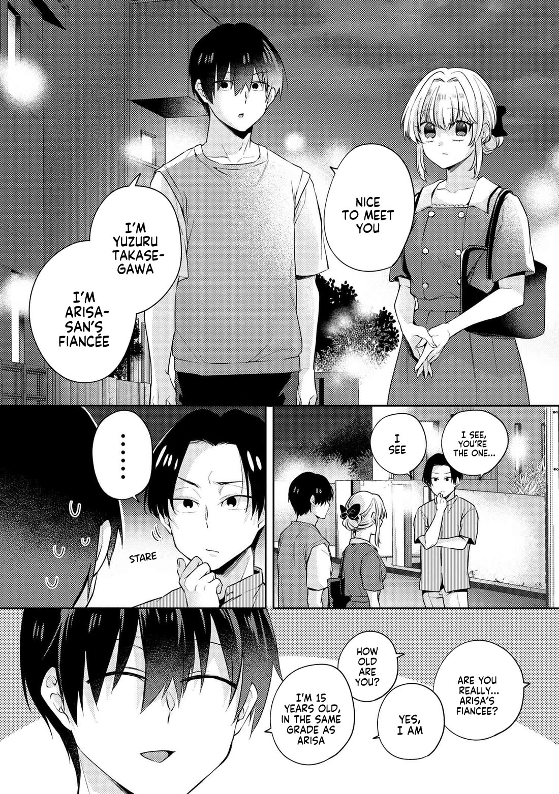 About that time I didn't want to have a matchmaking interview, so I set some impossible conditions and then my classmate showed up chapter 10.6 page 4