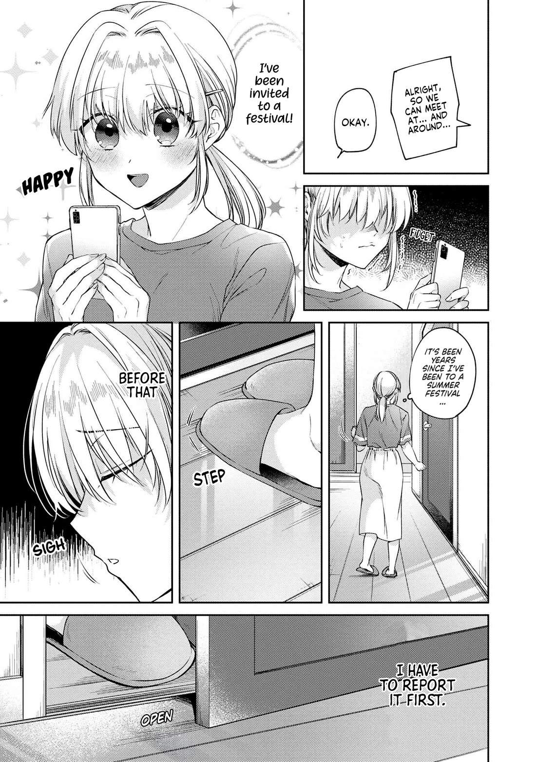 About that time I didn't want to have a matchmaking interview, so I set some impossible conditions and then my classmate showed up chapter 11.1 page 4