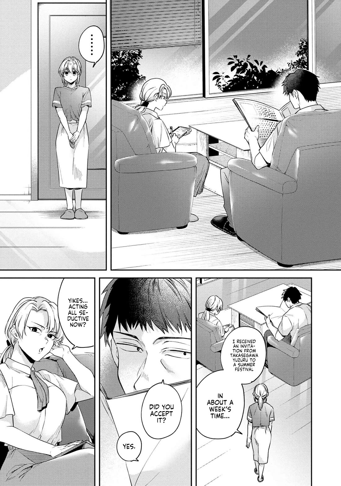 About that time I didn't want to have a matchmaking interview, so I set some impossible conditions and then my classmate showed up chapter 11.1 page 5