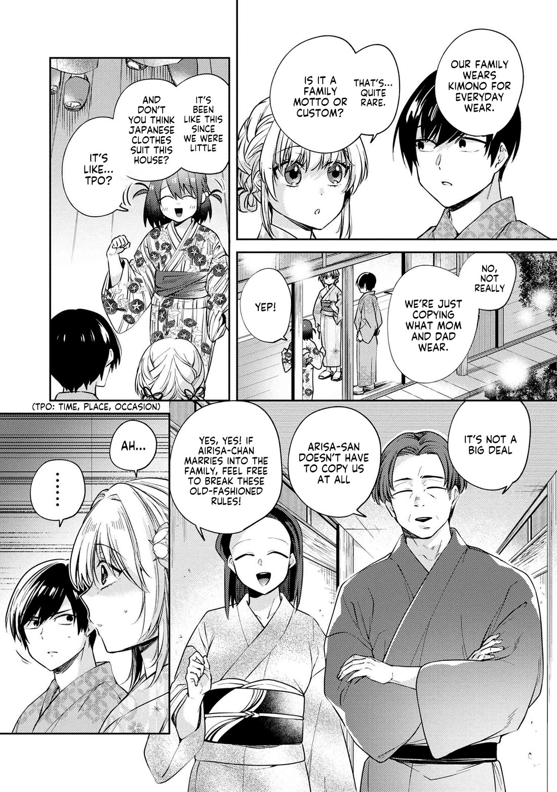 About that time I didn't want to have a matchmaking interview, so I set some impossible conditions and then my classmate showed up chapter 11.2 page 9