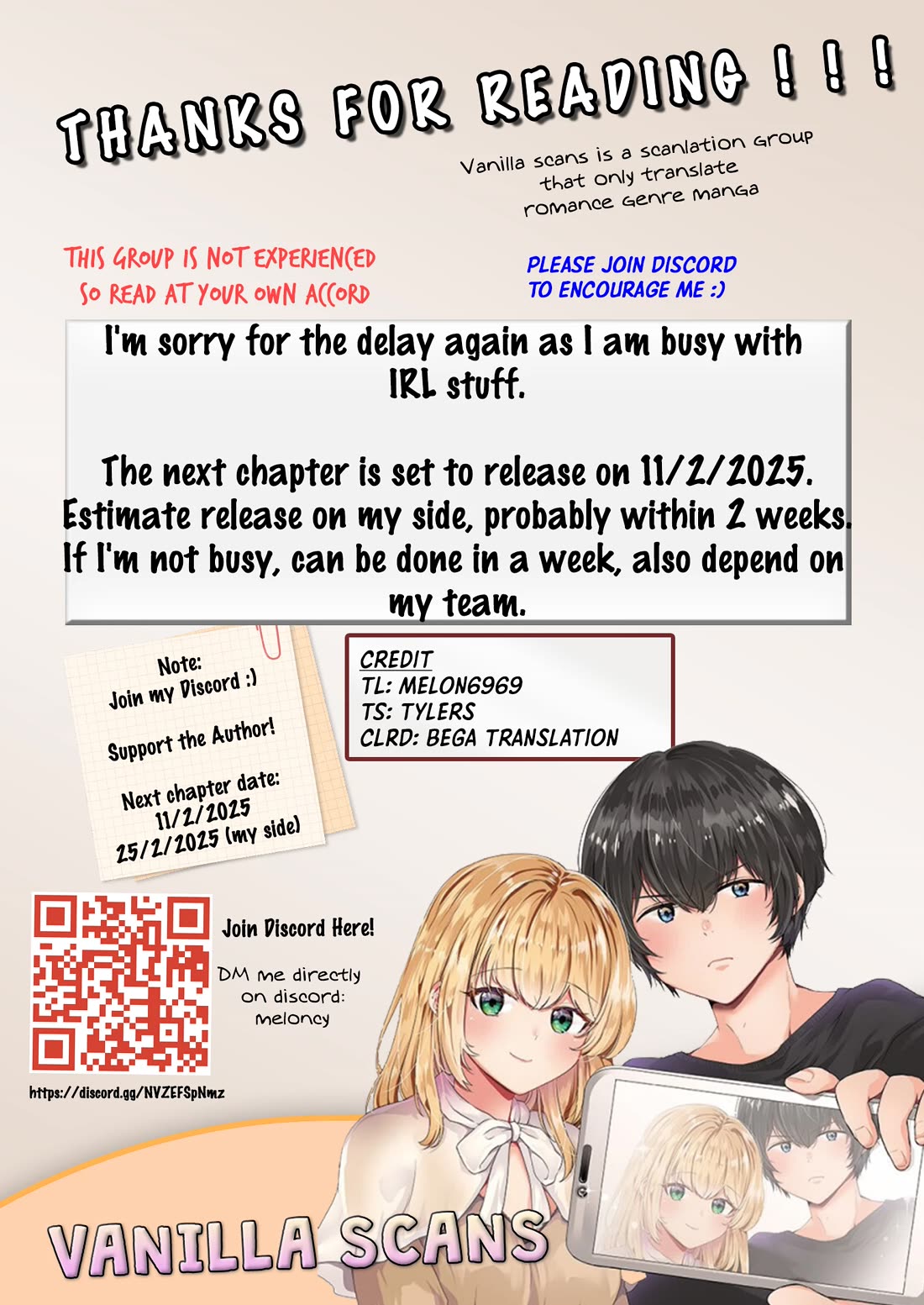 About that time I didn't want to have a matchmaking interview, so I set some impossible conditions and then my classmate showed up chapter 12.5 page 16