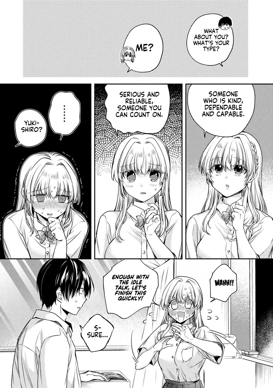 About that time I didn't want to have a matchmaking interview, so I set some impossible conditions and then my classmate showed up chapter 12.6 page 10