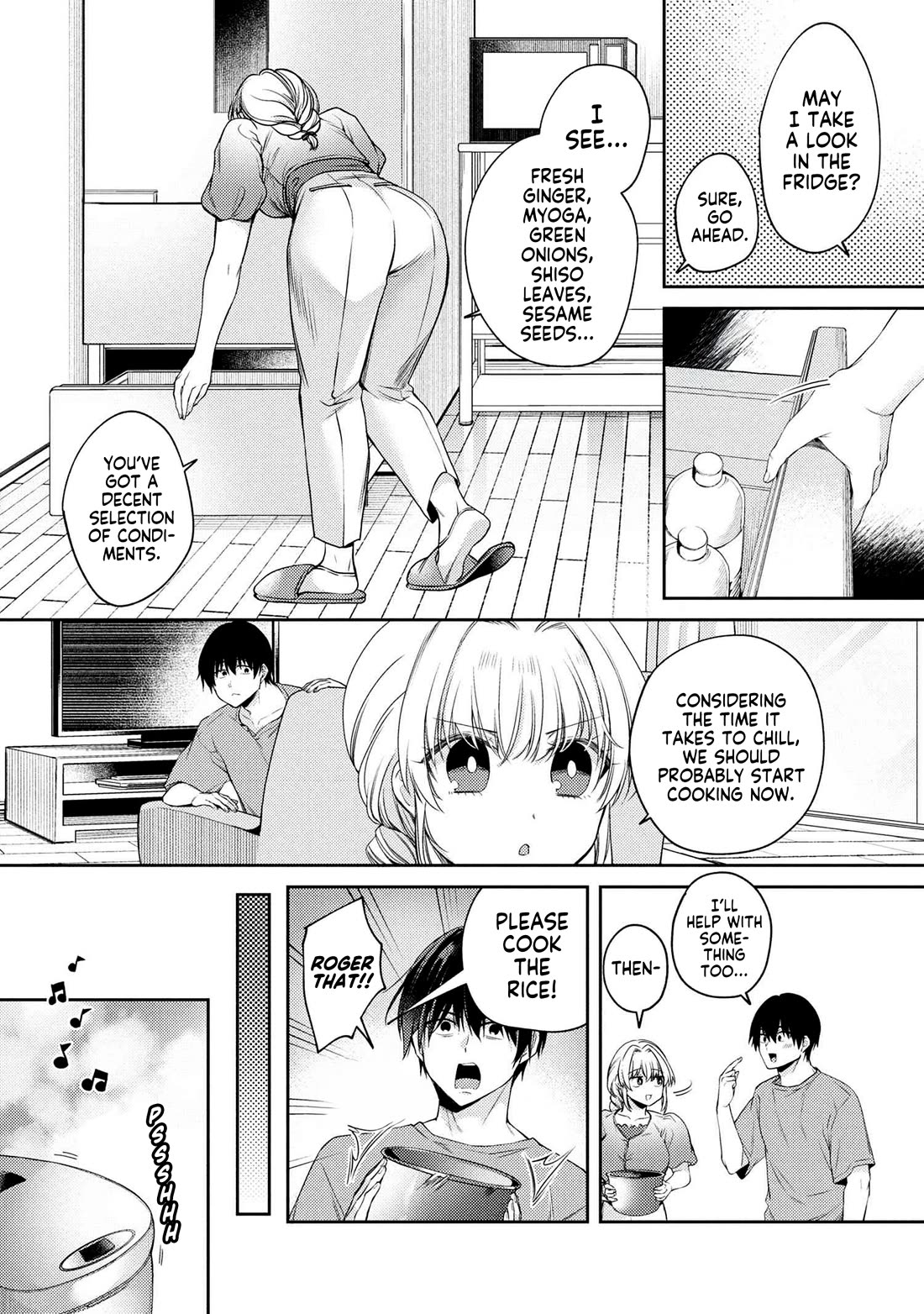 About that time I didn't want to have a matchmaking interview, so I set some impossible conditions and then my classmate showed up chapter 12.7 page 4