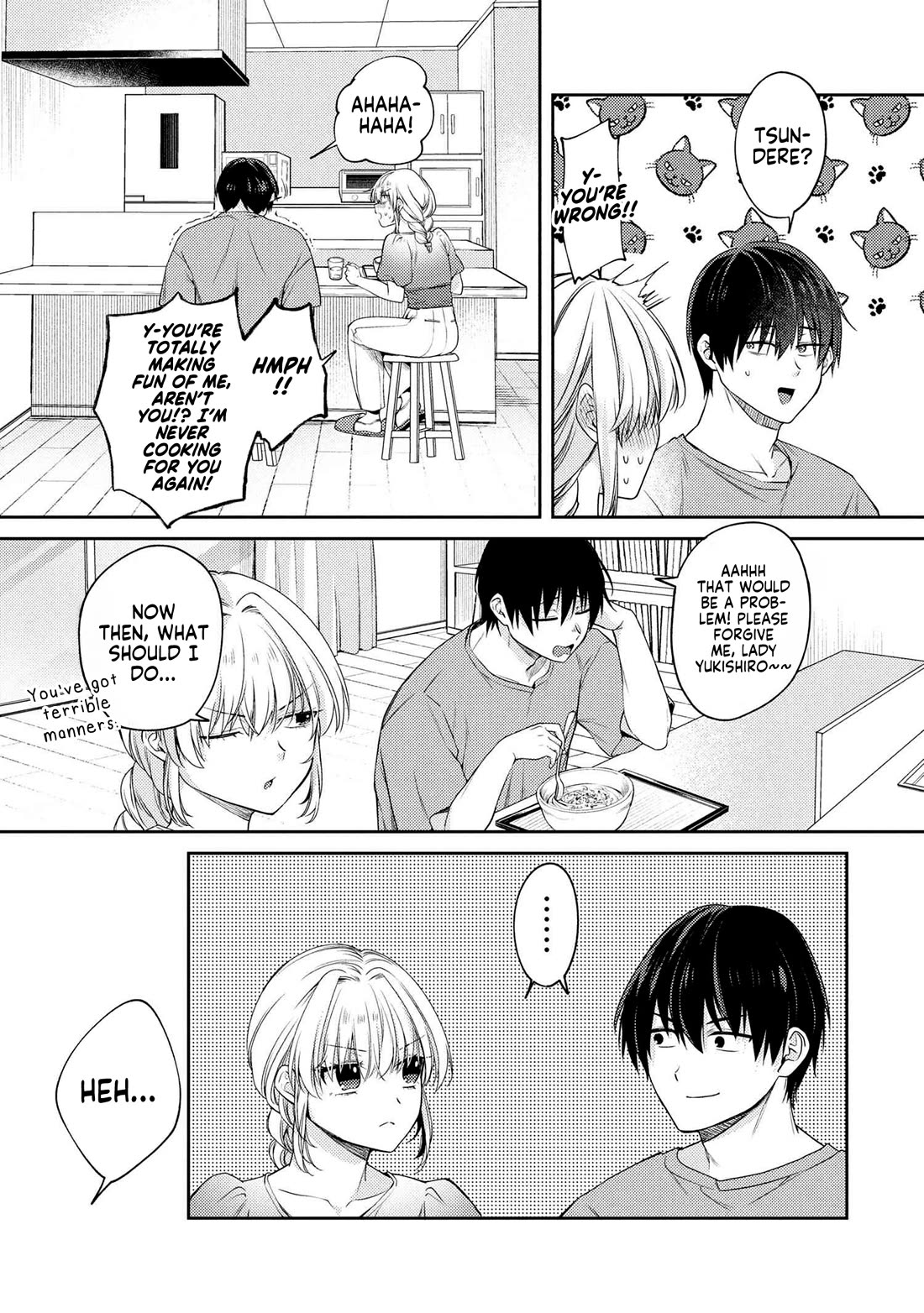 About that time I didn't want to have a matchmaking interview, so I set some impossible conditions and then my classmate showed up chapter 12.7 page 8