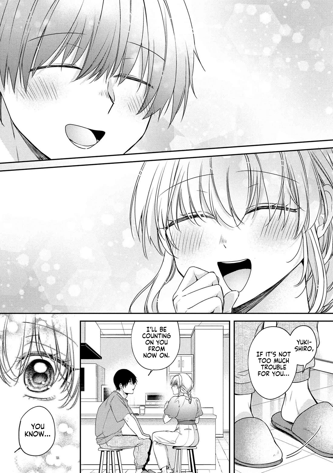 About that time I didn't want to have a matchmaking interview, so I set some impossible conditions and then my classmate showed up chapter 12.7 page 9