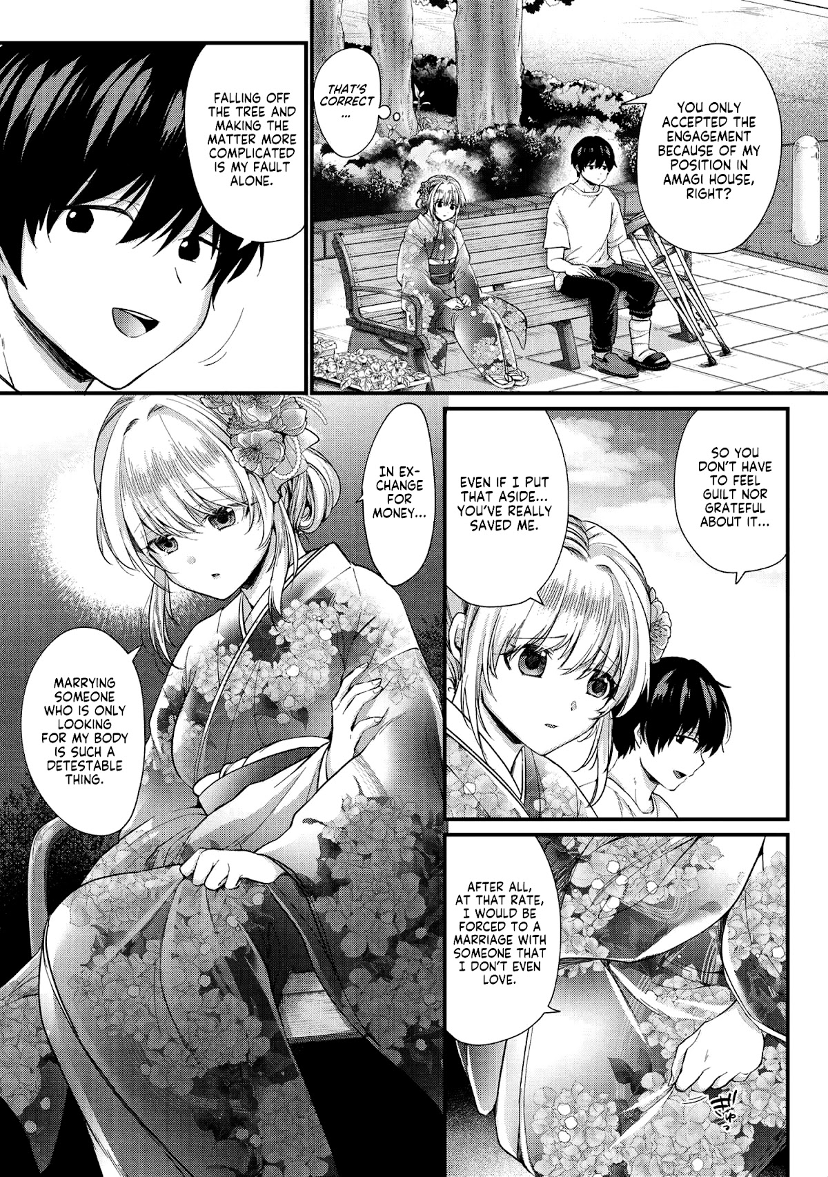 About that time I didn't want to have a matchmaking interview, so I set some impossible conditions and then my classmate showed up chapter 2 page 4