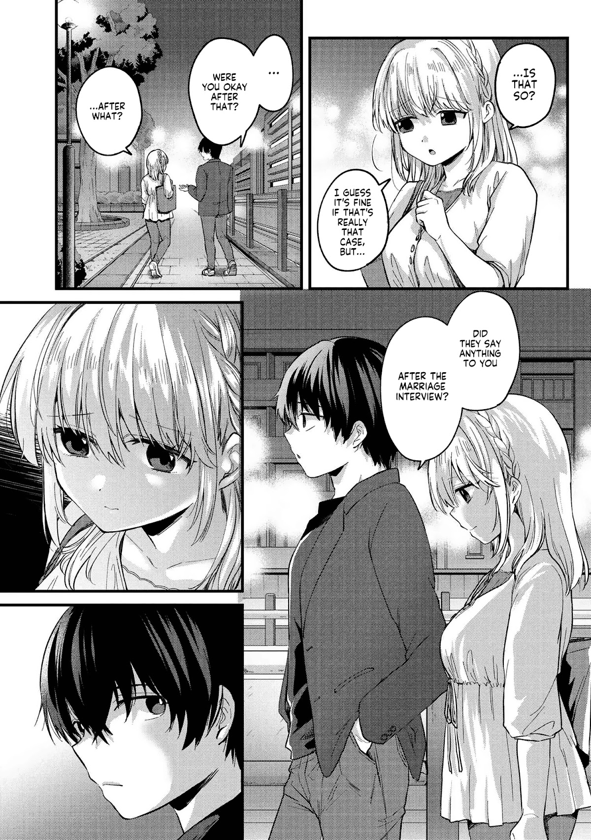 About that time I didn't want to have a matchmaking interview, so I set some impossible conditions and then my classmate showed up chapter 4 page 16