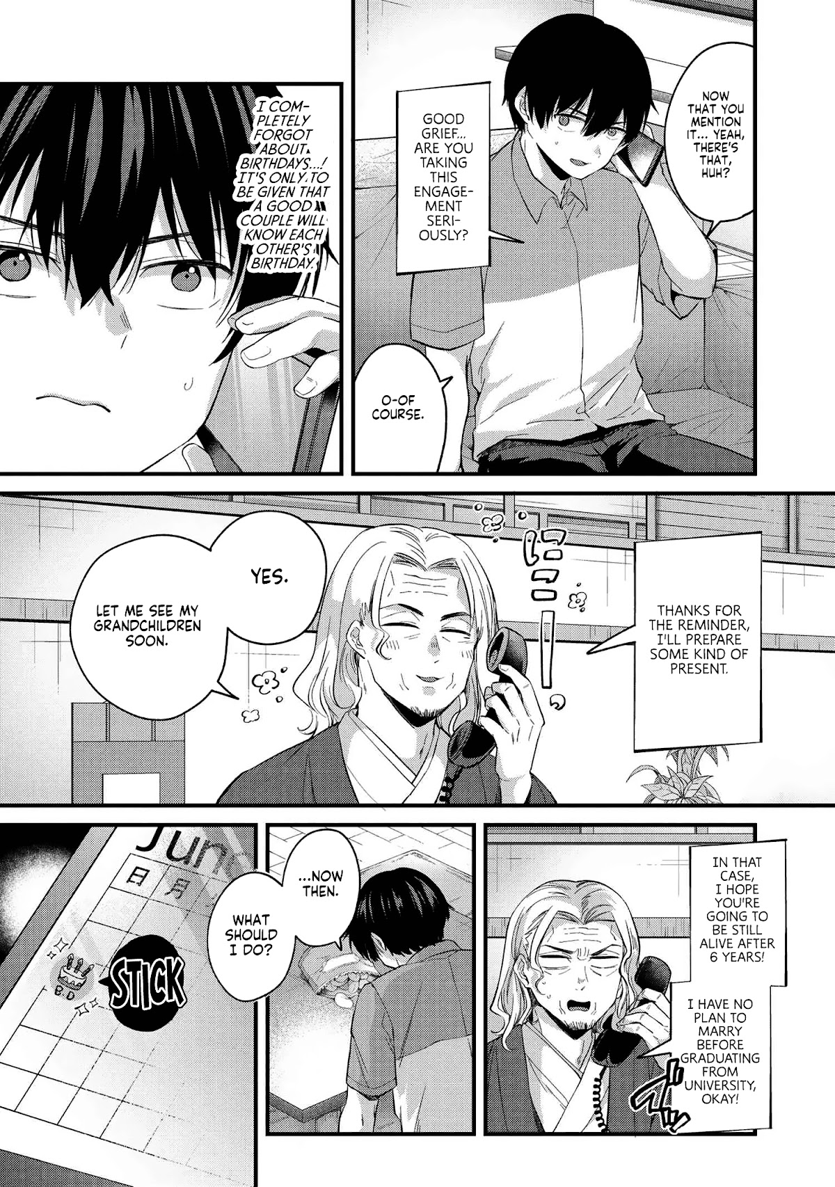 About that time I didn't want to have a matchmaking interview, so I set some impossible conditions and then my classmate showed up chapter 4 page 24