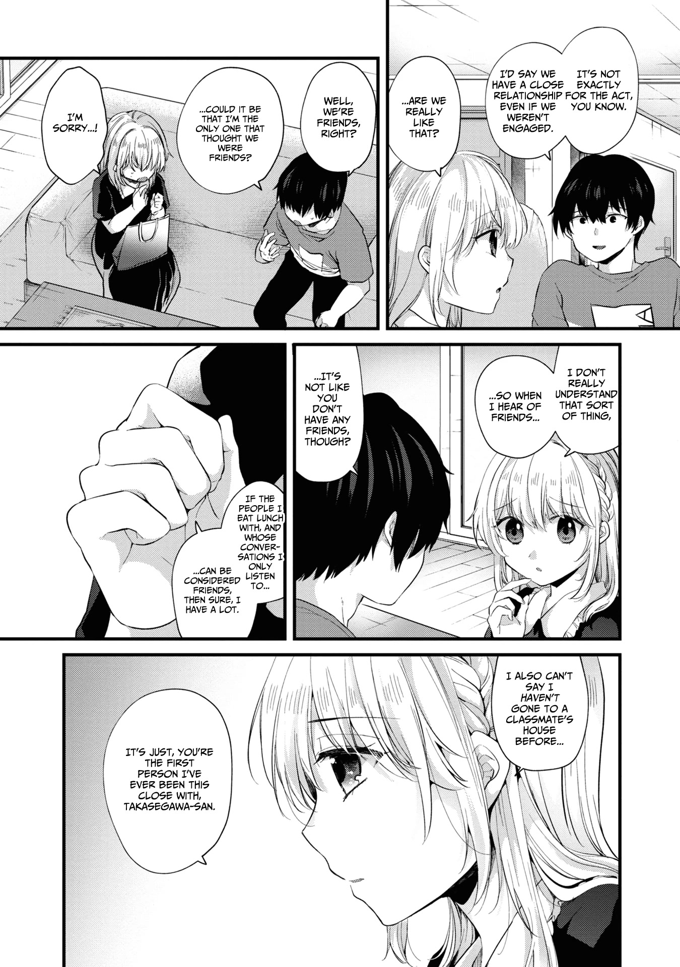 About that time I didn't want to have a matchmaking interview, so I set some impossible conditions and then my classmate showed up chapter 5 page 6