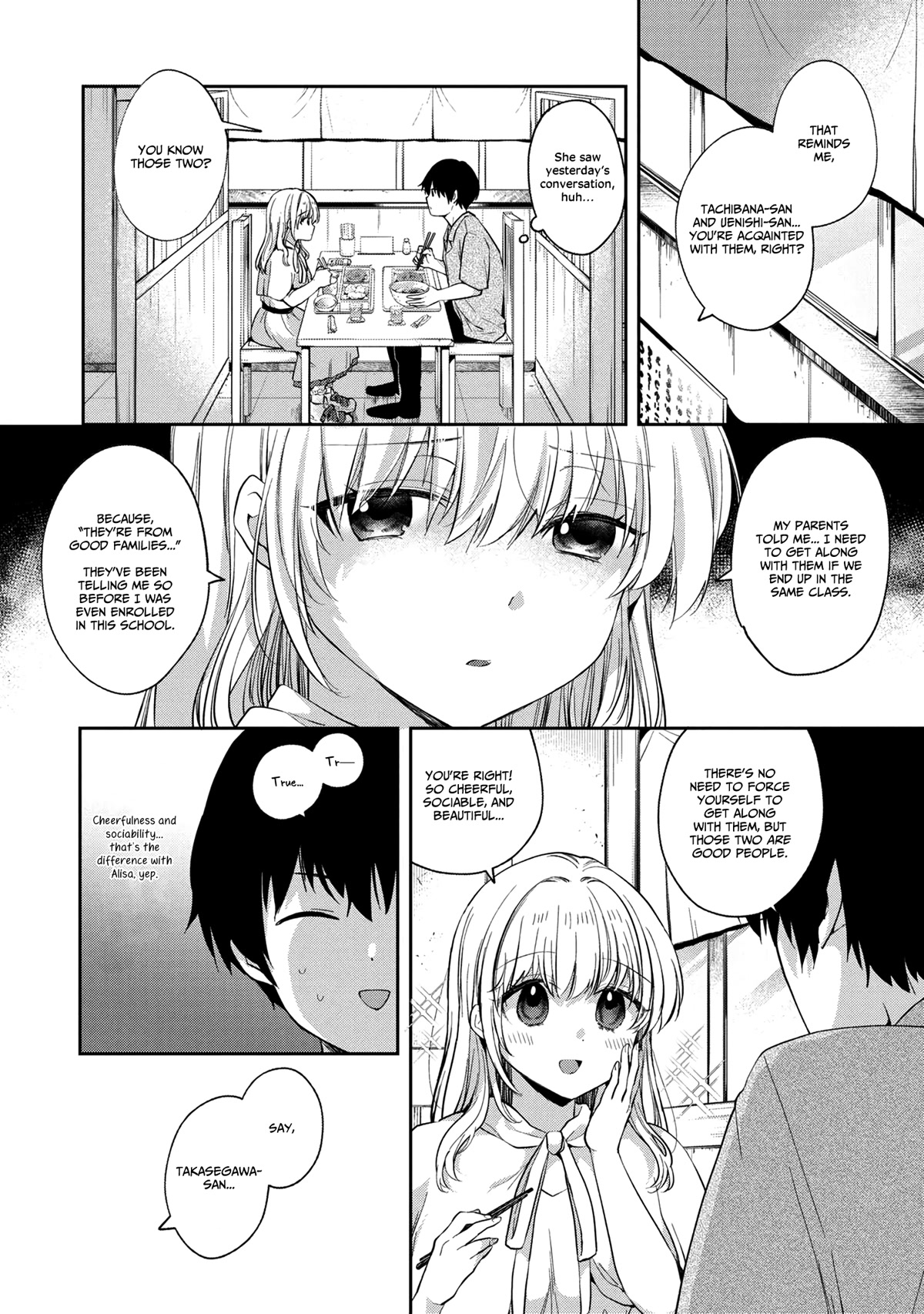 About that time I didn't want to have a matchmaking interview, so I set some impossible conditions and then my classmate showed up chapter 6.2 page 6