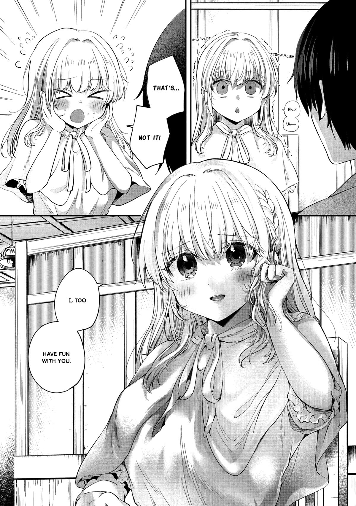 About that time I didn't want to have a matchmaking interview, so I set some impossible conditions and then my classmate showed up chapter 6.2 page 9