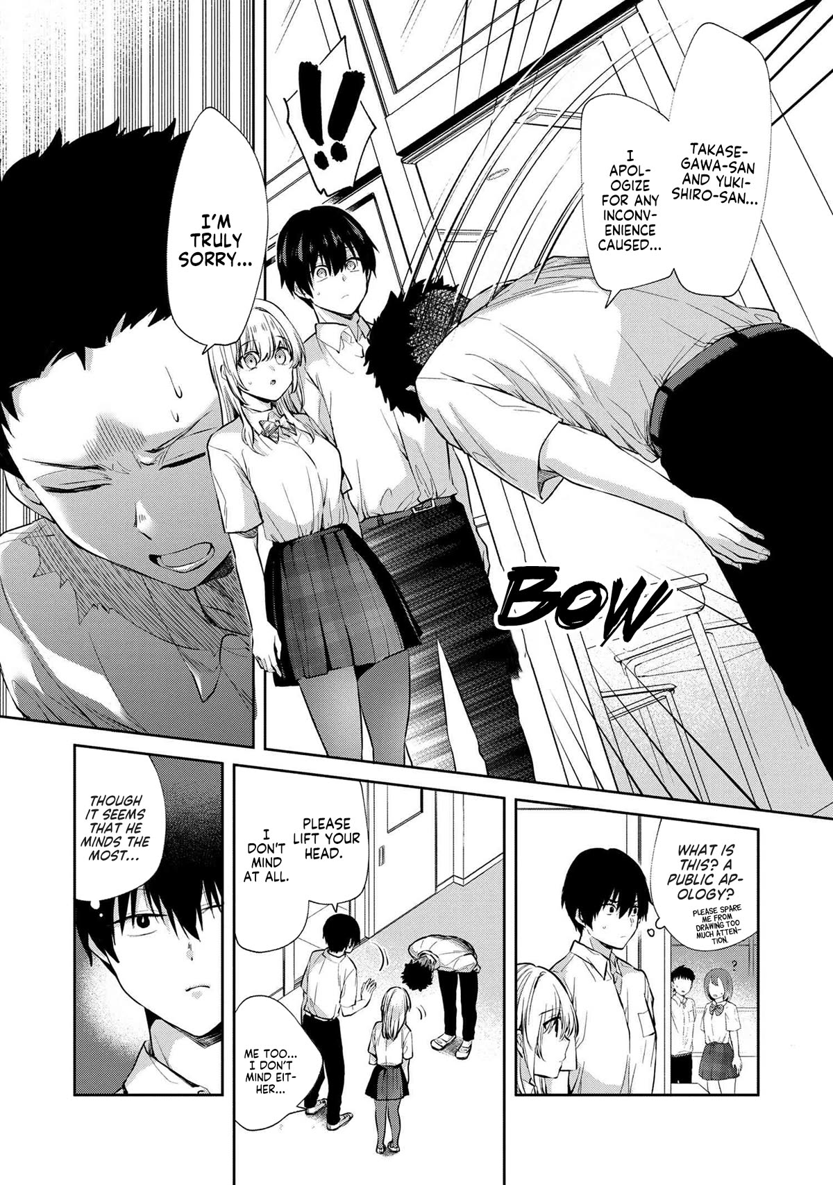 About that time I didn't want to have a matchmaking interview, so I set some impossible conditions and then my classmate showed up chapter 8.1 page 3