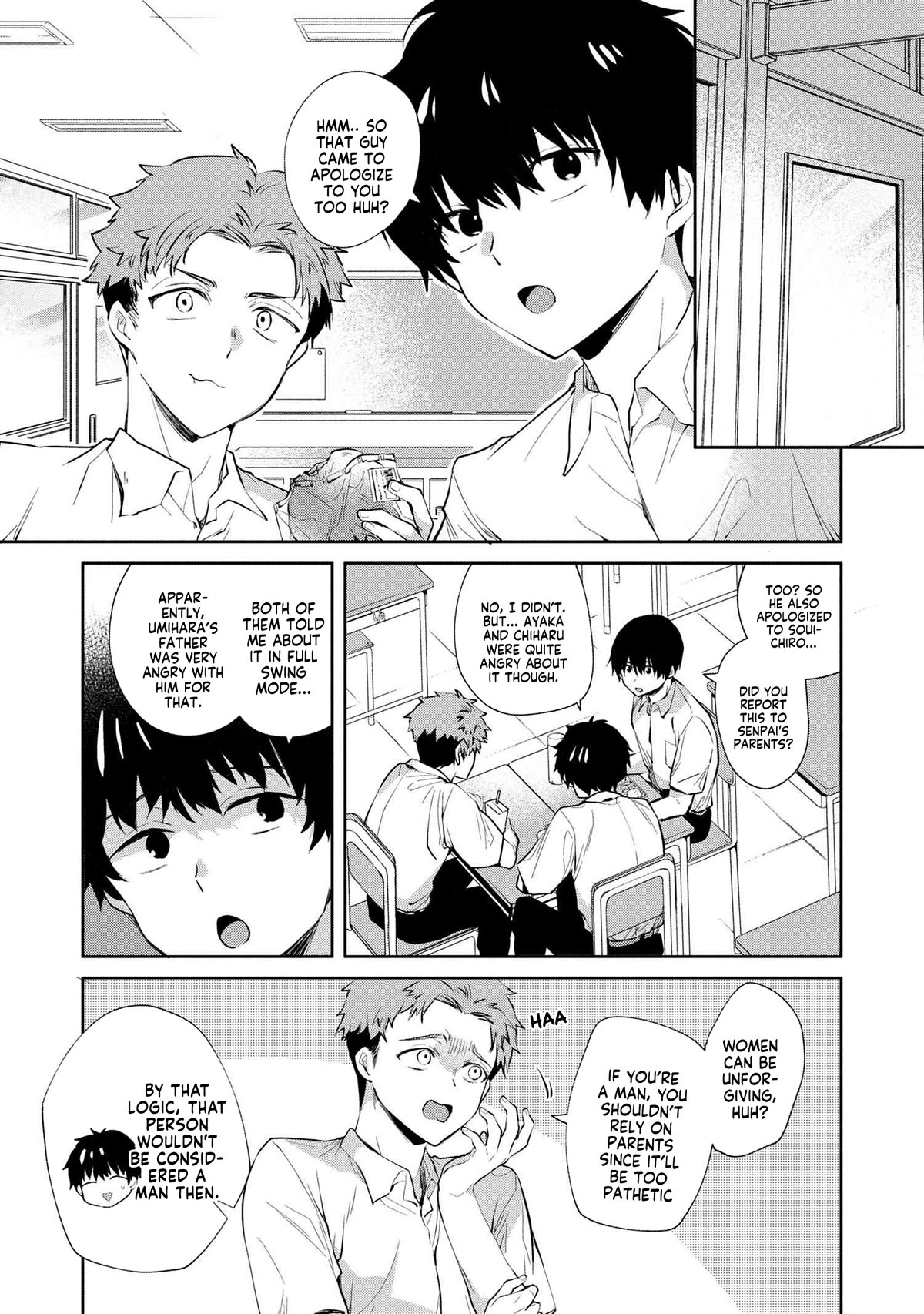 About that time I didn't want to have a matchmaking interview, so I set some impossible conditions and then my classmate showed up chapter 8.1 page 5