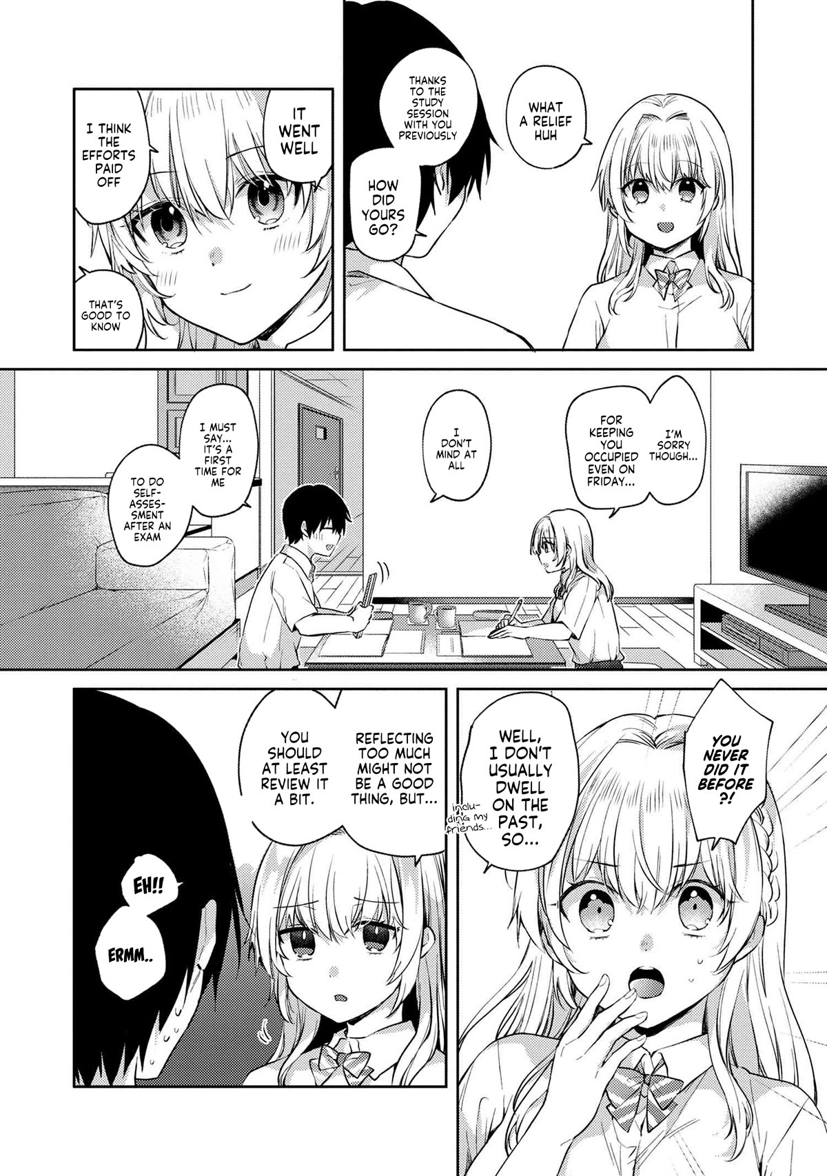 About that time I didn't want to have a matchmaking interview, so I set some impossible conditions and then my classmate showed up chapter 8.2 page 14