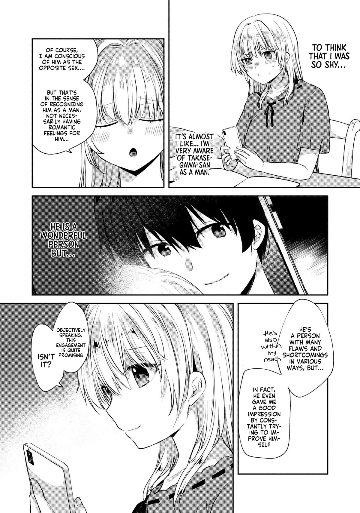 About that time I didn't want to have a matchmaking interview, so I set some impossible conditions and then my classmate showed up chapter 8.2 page 3