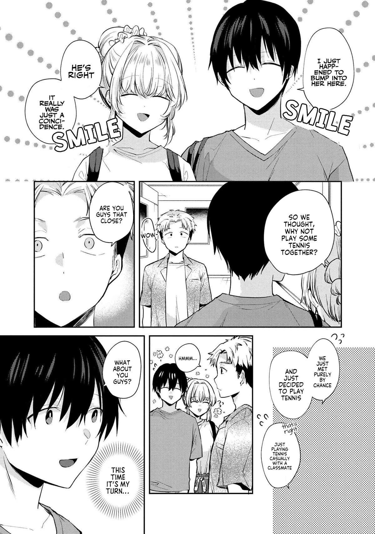 About that time I didn't want to have a matchmaking interview, so I set some impossible conditions and then my classmate showed up chapter 9.2 page 4