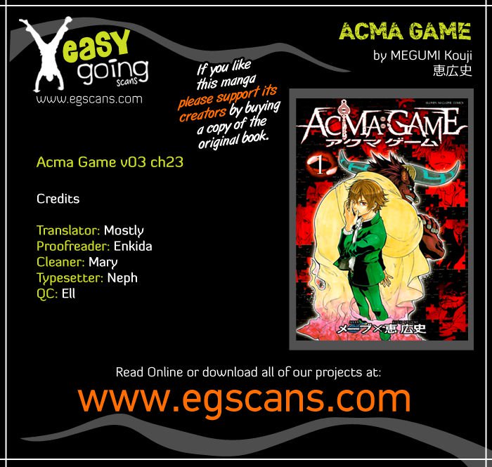 Acma:Game chapter 23 page 1