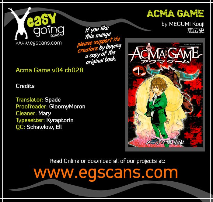 Acma:Game chapter 28 page 1