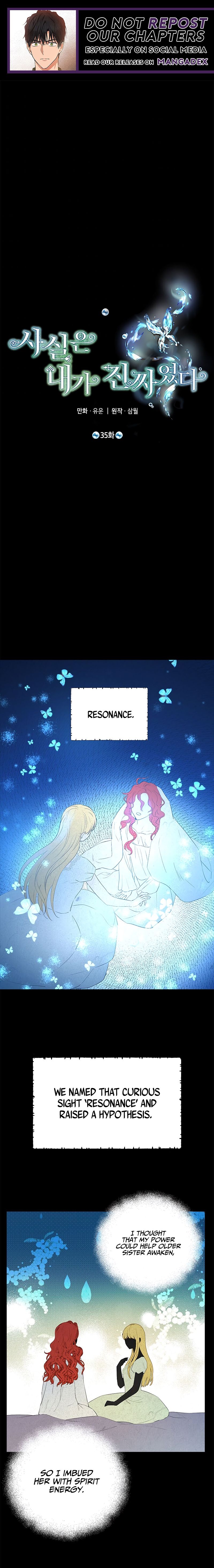 Actually, I Was the Real One chapter 35 page 1