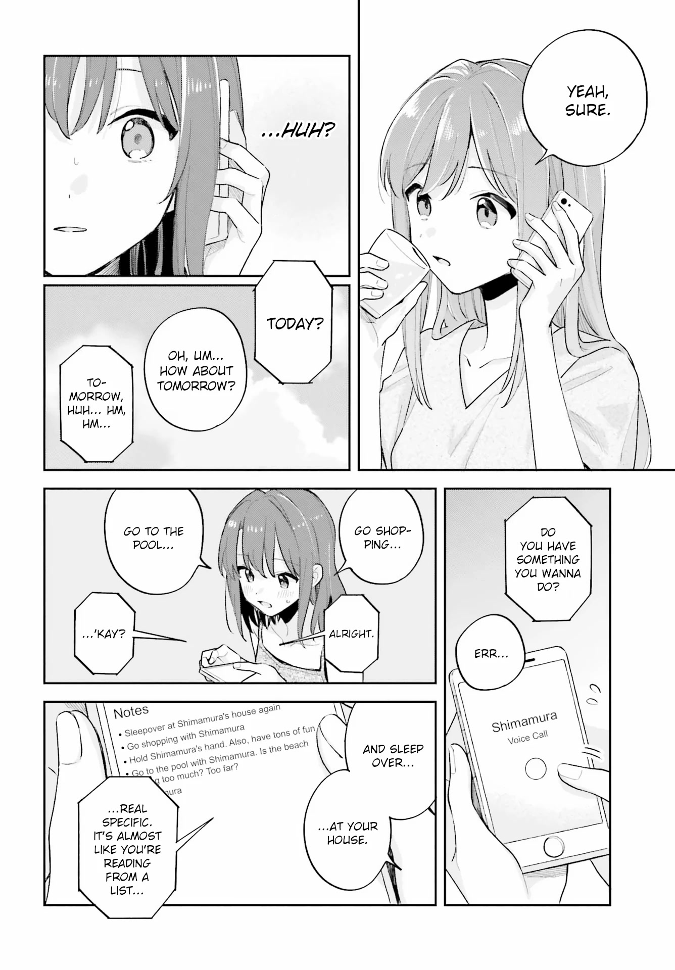 Adachi to Shimamura (Moke Yuzuhara) chapter 31.1 page 8
