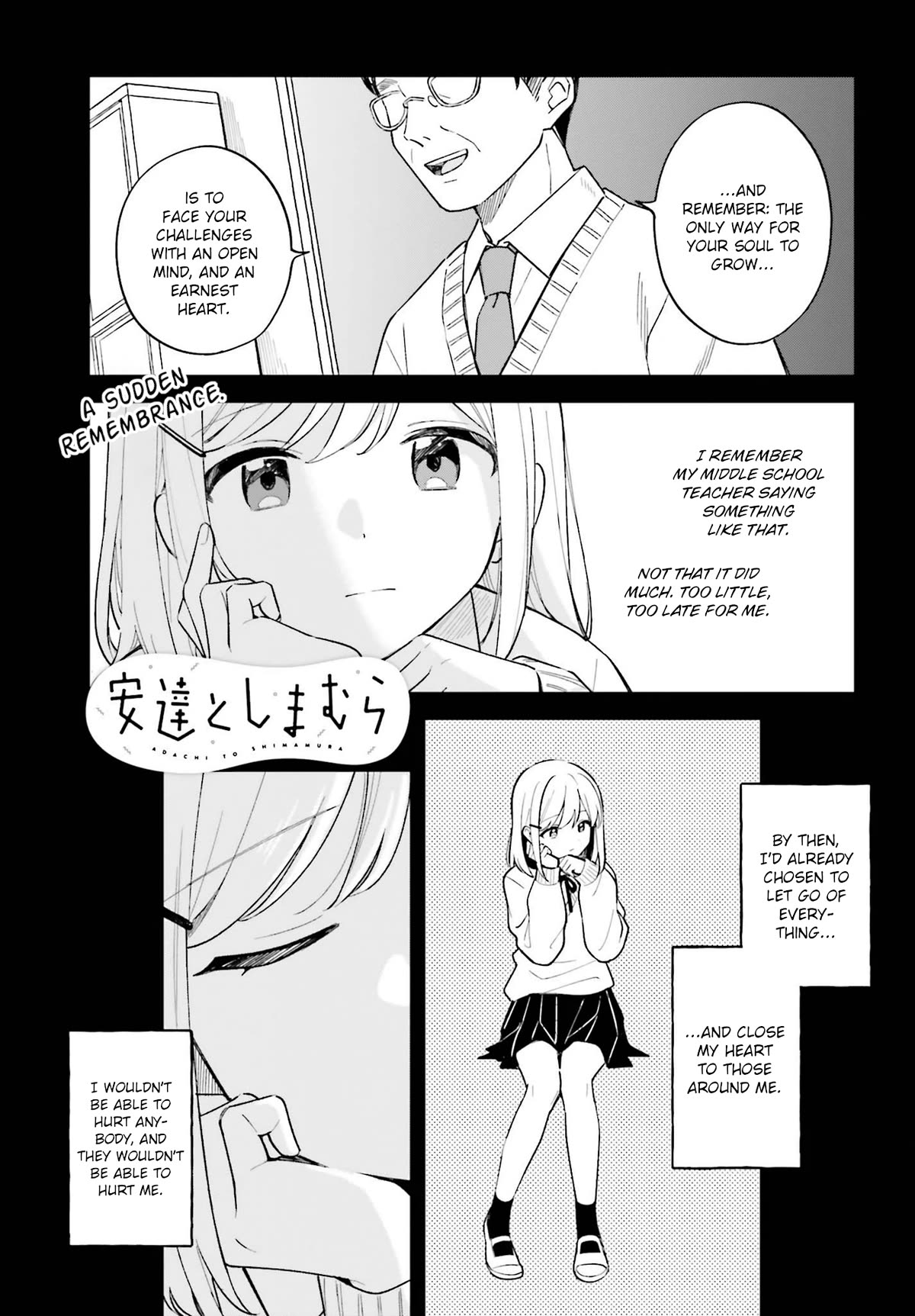 Adachi to Shimamura (Moke Yuzuhara) chapter 35 page 1