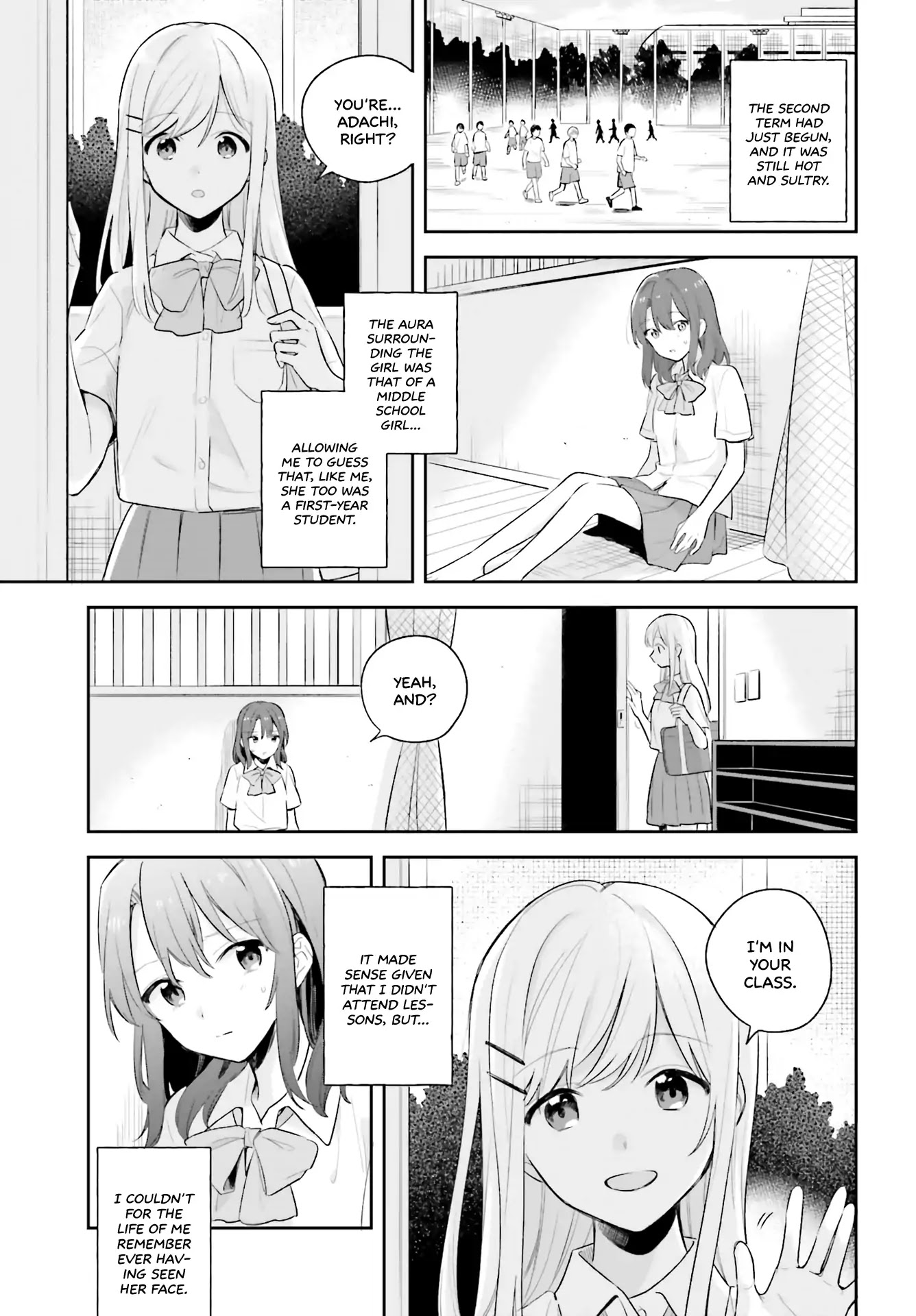 Adachi to Shimamura (Moke Yuzuhara) chapter 6 page 1
